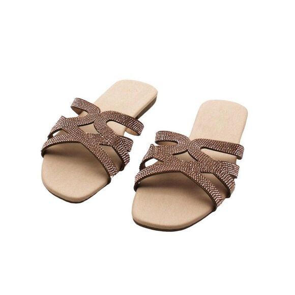 Olivia Miller Womens Falerna Strappy Slide Flat Sandals - Picture 3 of 7